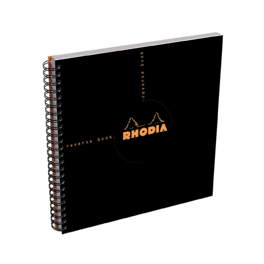 Rhodia Reverse Book - Dot 80 sheets - 8 1/4 x 8 1/4 - Black cover - Image 6