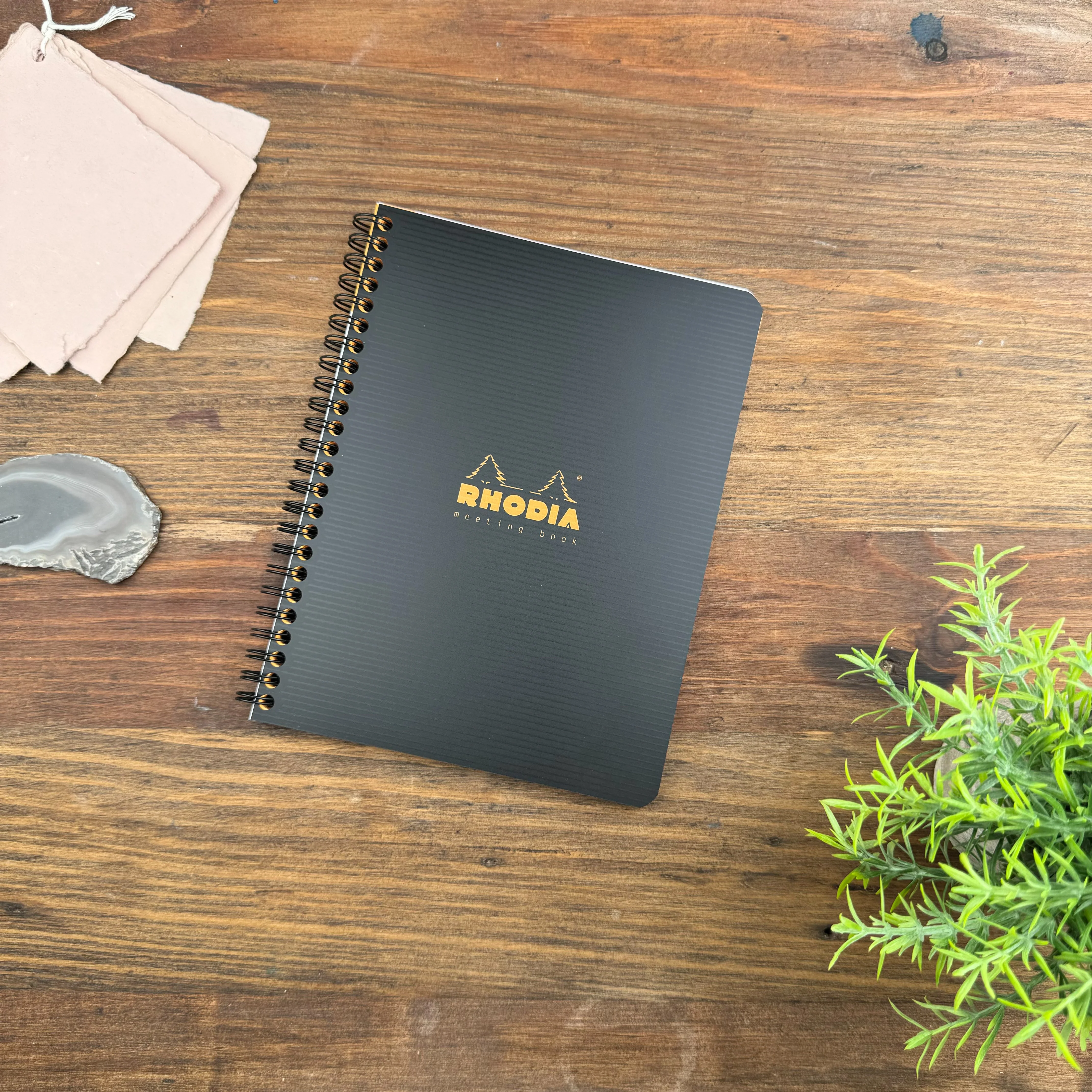 Rhodia Rhodiactive Meeting paper Book 90g paper - Lined 80 sheets - 6 1/2 x 8 1/4 - Black cover - Image 2