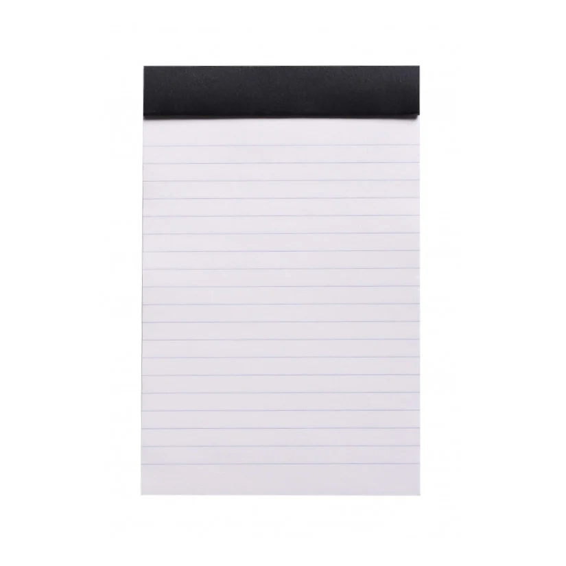 Rhodia Staplebound Notepad - Lined 80 sheets - 4 3/8 x 6 3/8 - Black cover - Image 5