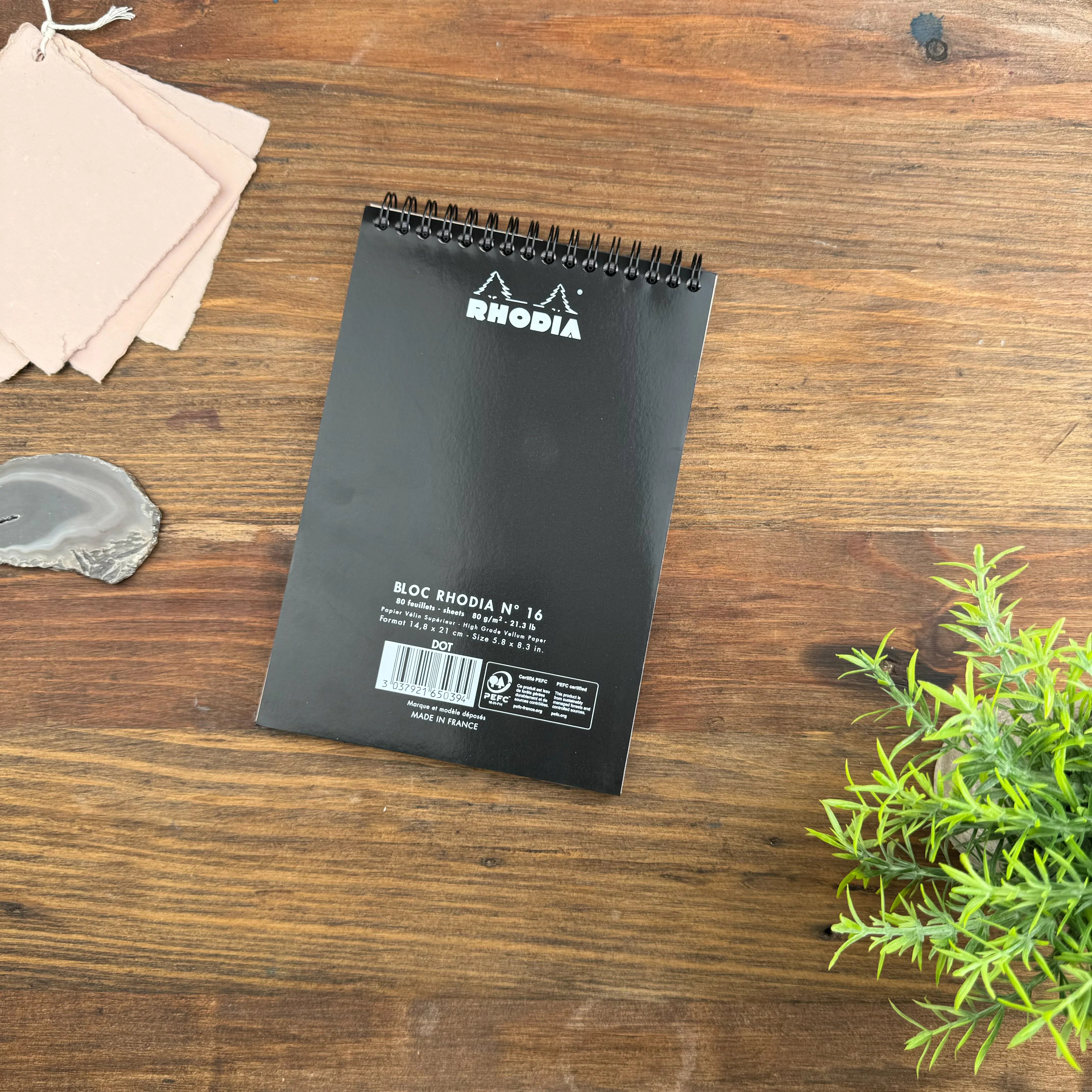 Rhodia Wirebound Notepad - Dot 80 sheets - 6 x 8 1/4 - Image 4