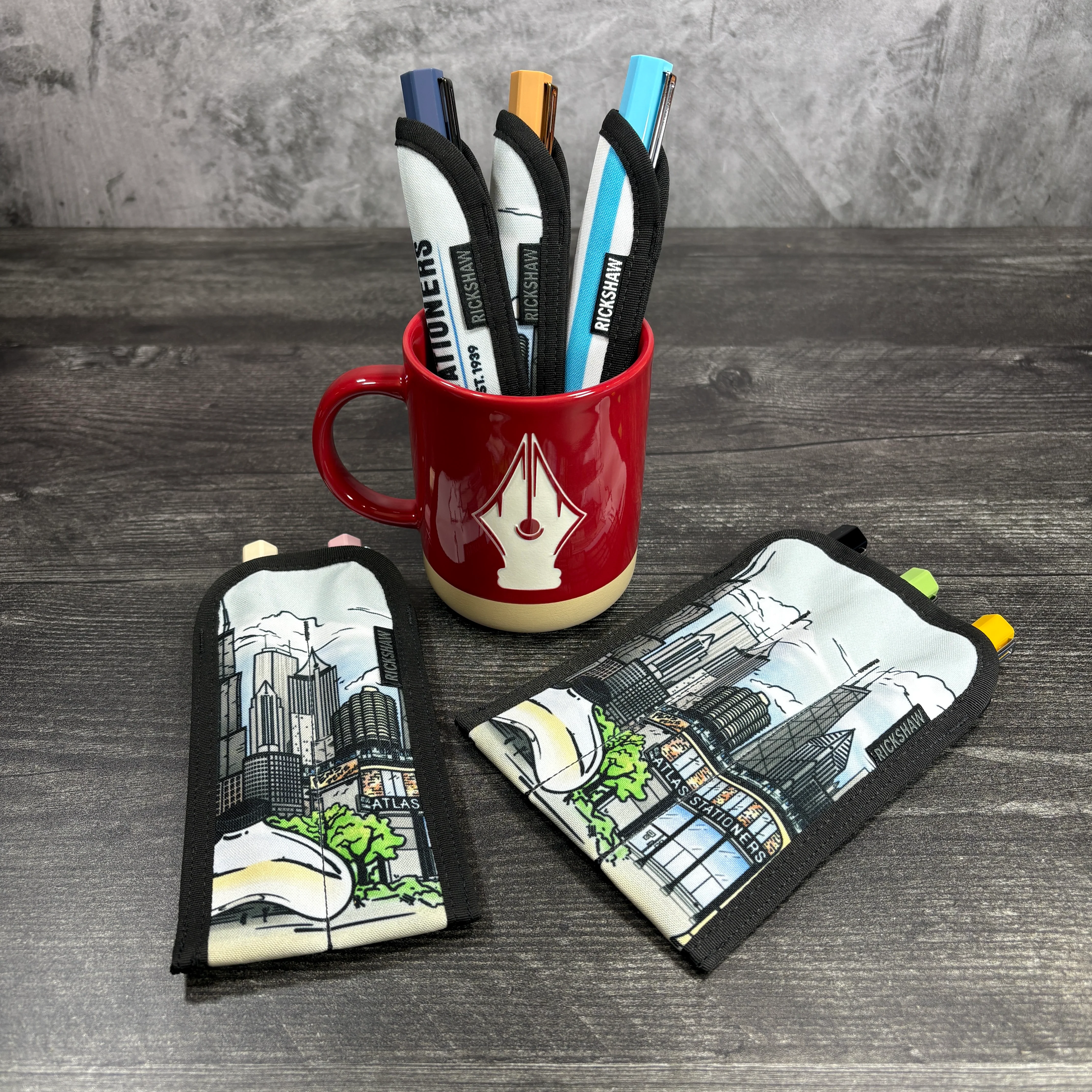 Rickshaw Bagworks 3-Pen Long Coozy - City Views (Atlas Exclusive) - Image 3