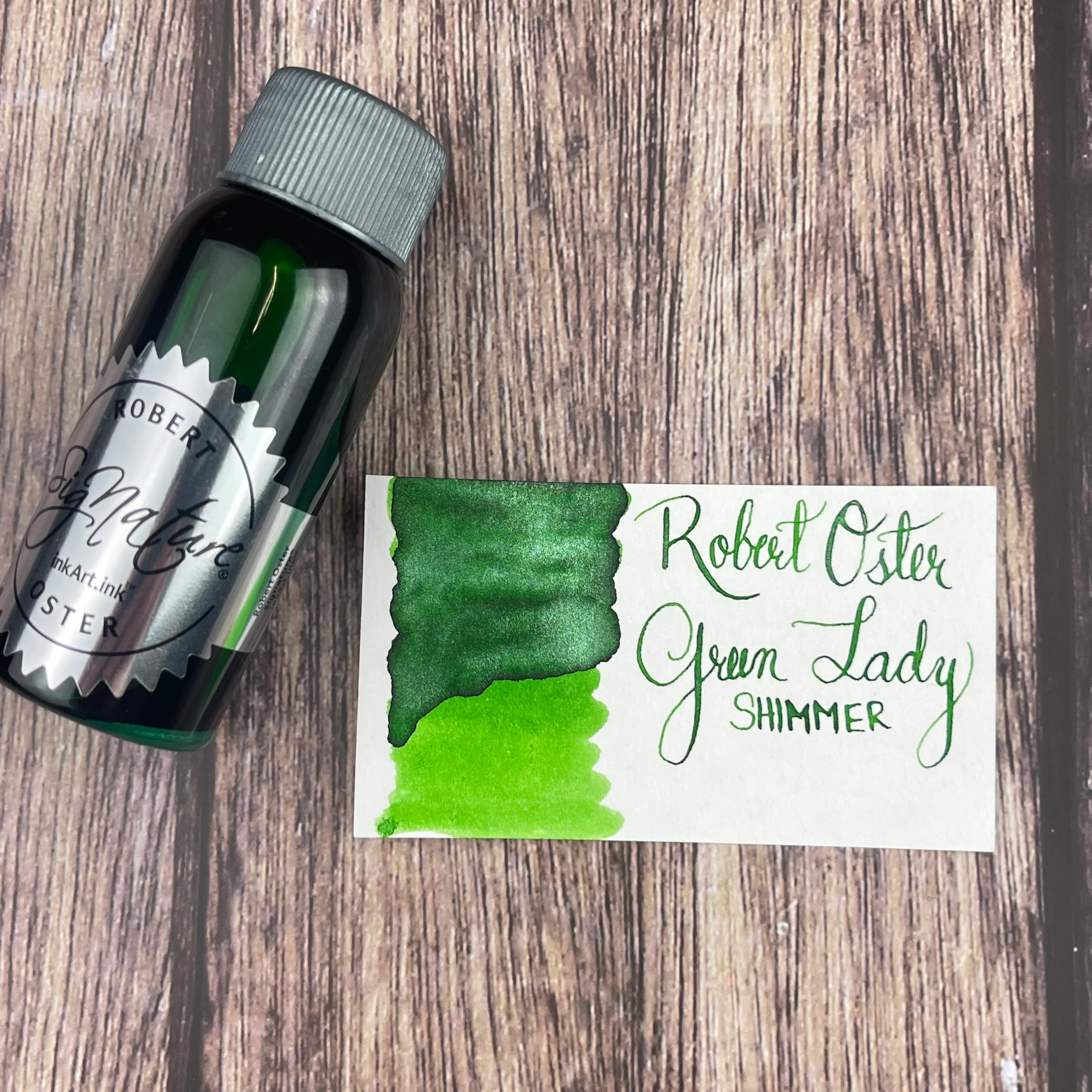 Robert Oster Green Lady - 50ml Bottled Ink - Image 2