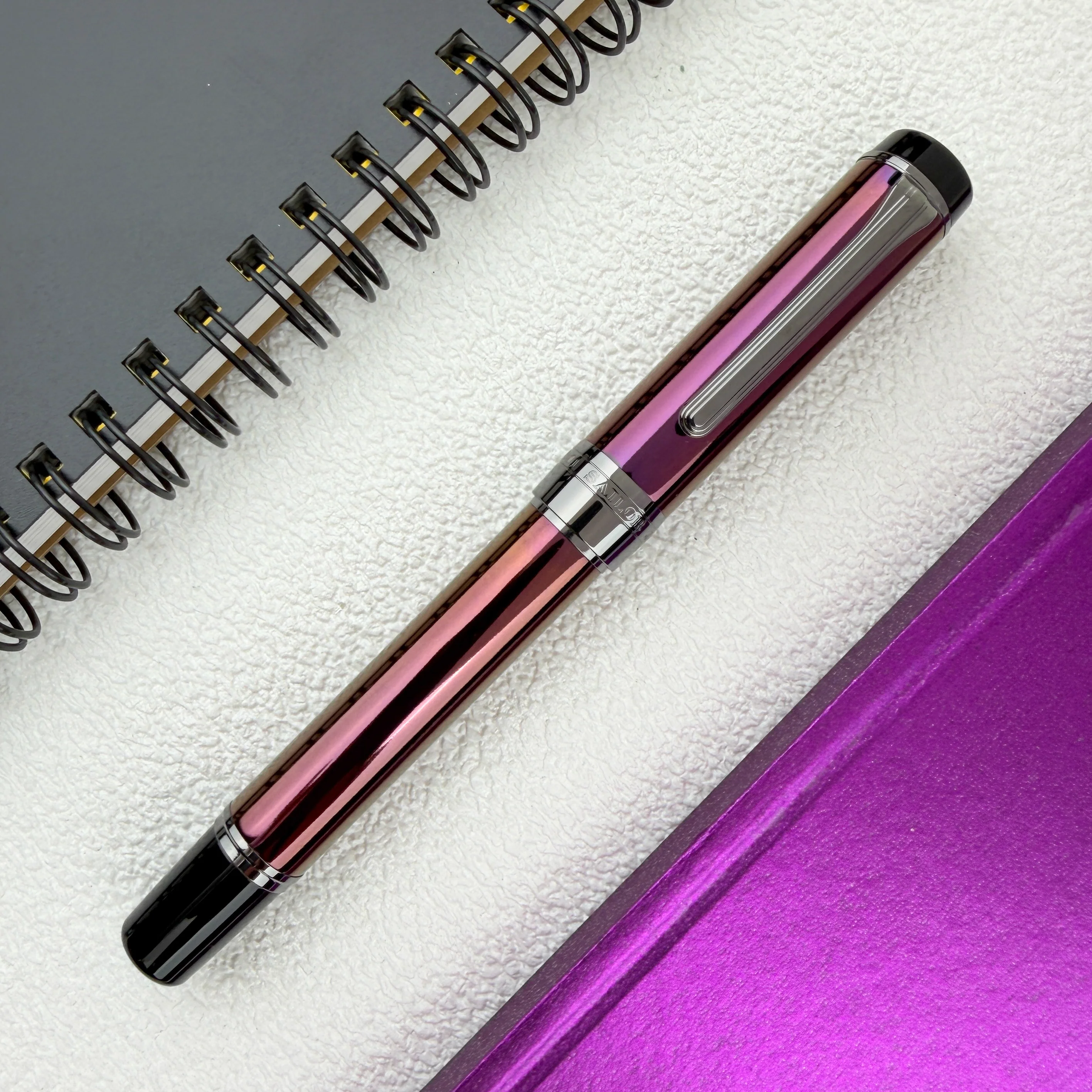 Sailor CYLINT Colored Stainless Steel Fountain Pen - Lantana - Image 2