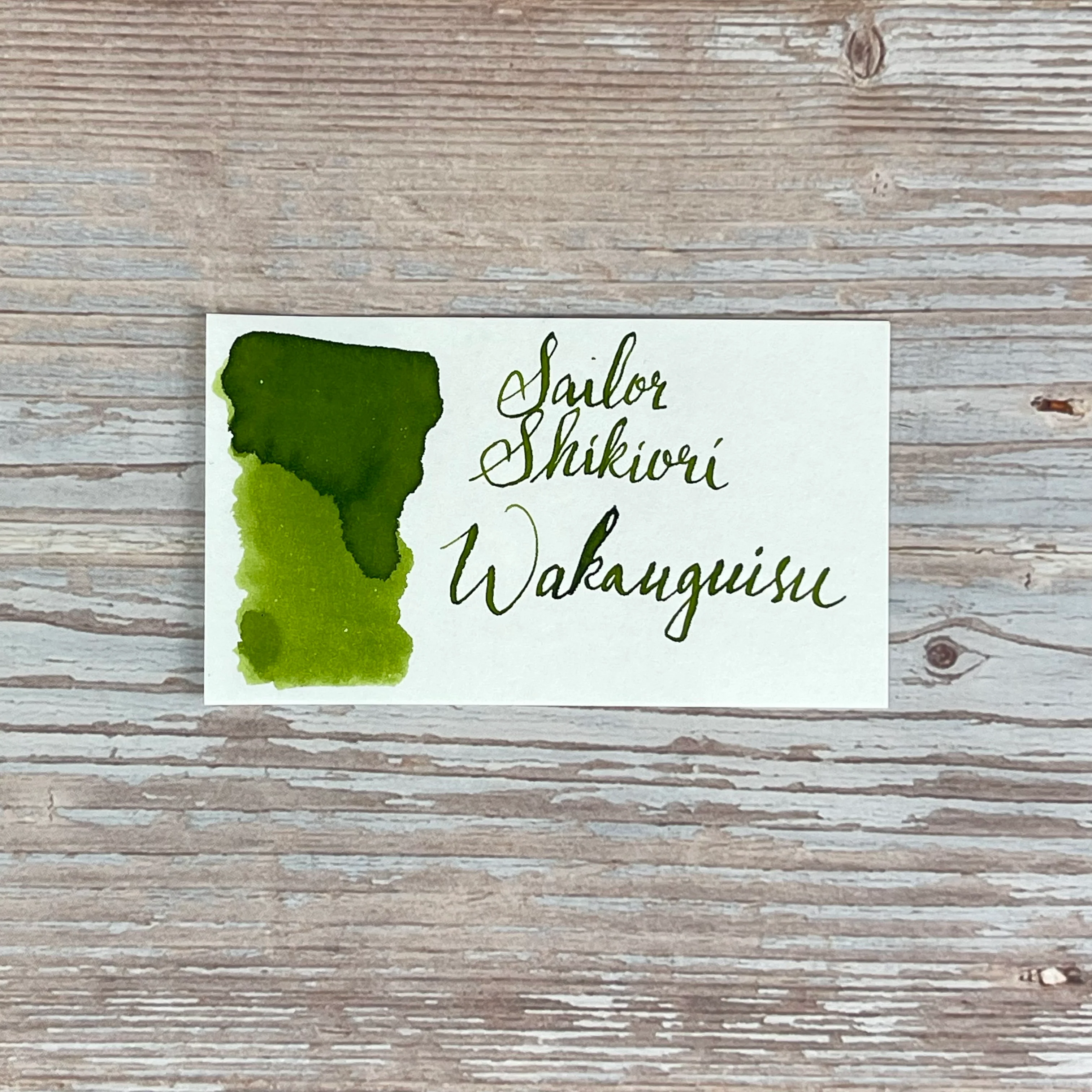 Sailor Shikiori Ink Cartridges -Wakauguisu (Yellow Green) (New)