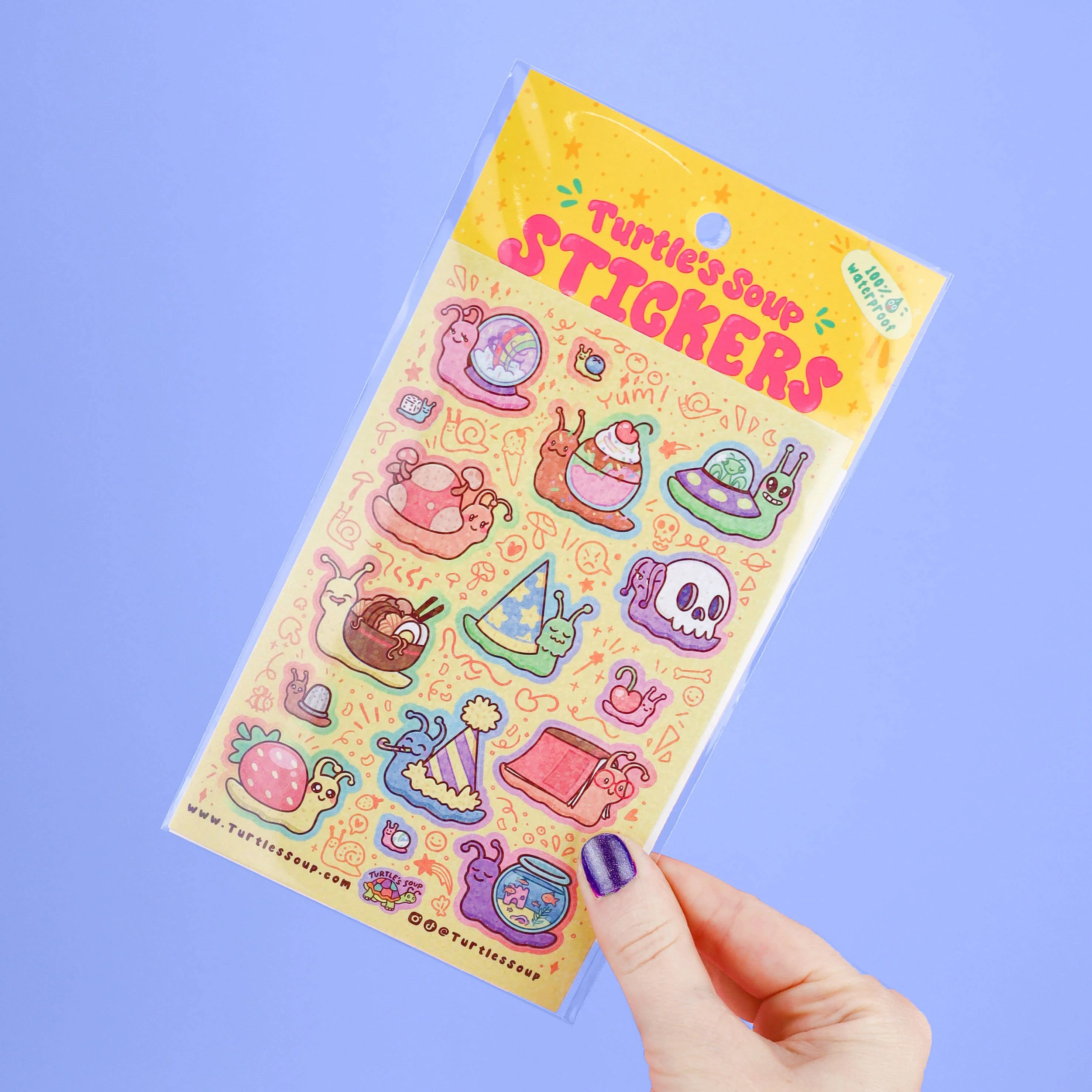 Snail Shells Vinyl Sticker Sheet