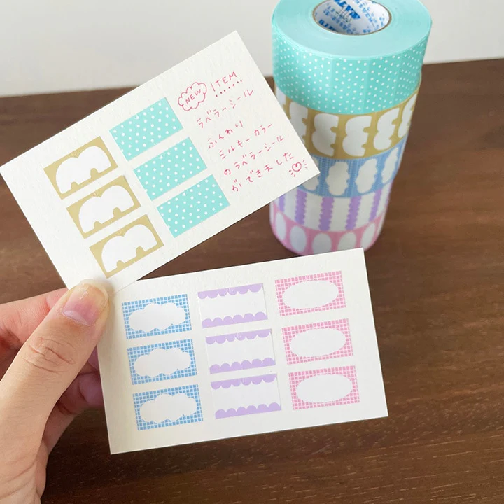 Stamp Marché Label Sticker - Mokumoku Frame Sky - Image 3