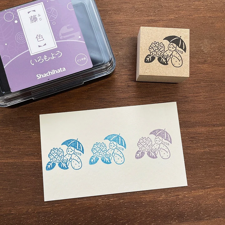 Stamp Marché Seasonal Illustration Stamp - June - Marle Hydrangea - Image 2
