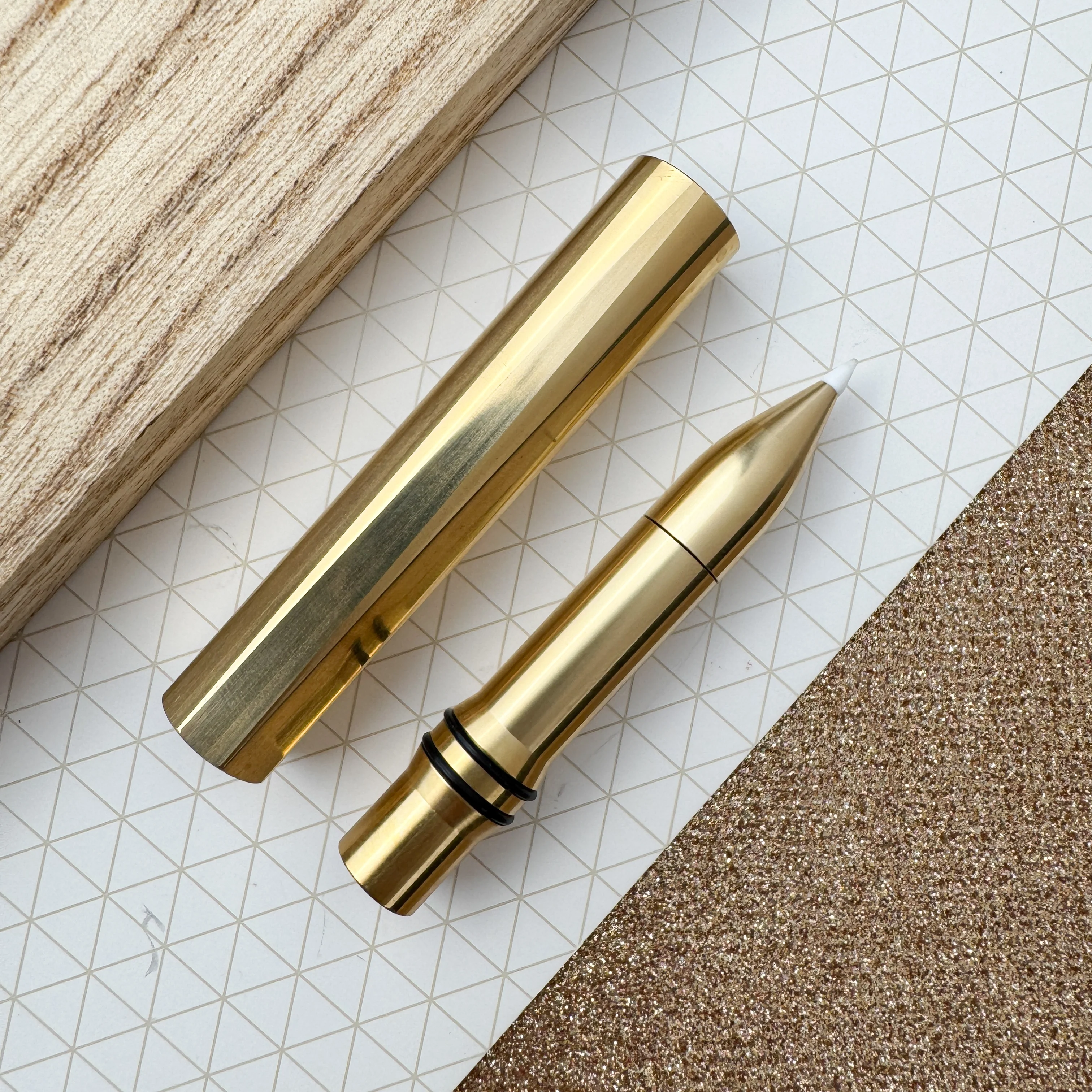 Tom's Studio The Brass Wren - Refillable Writing Pen - Image 3