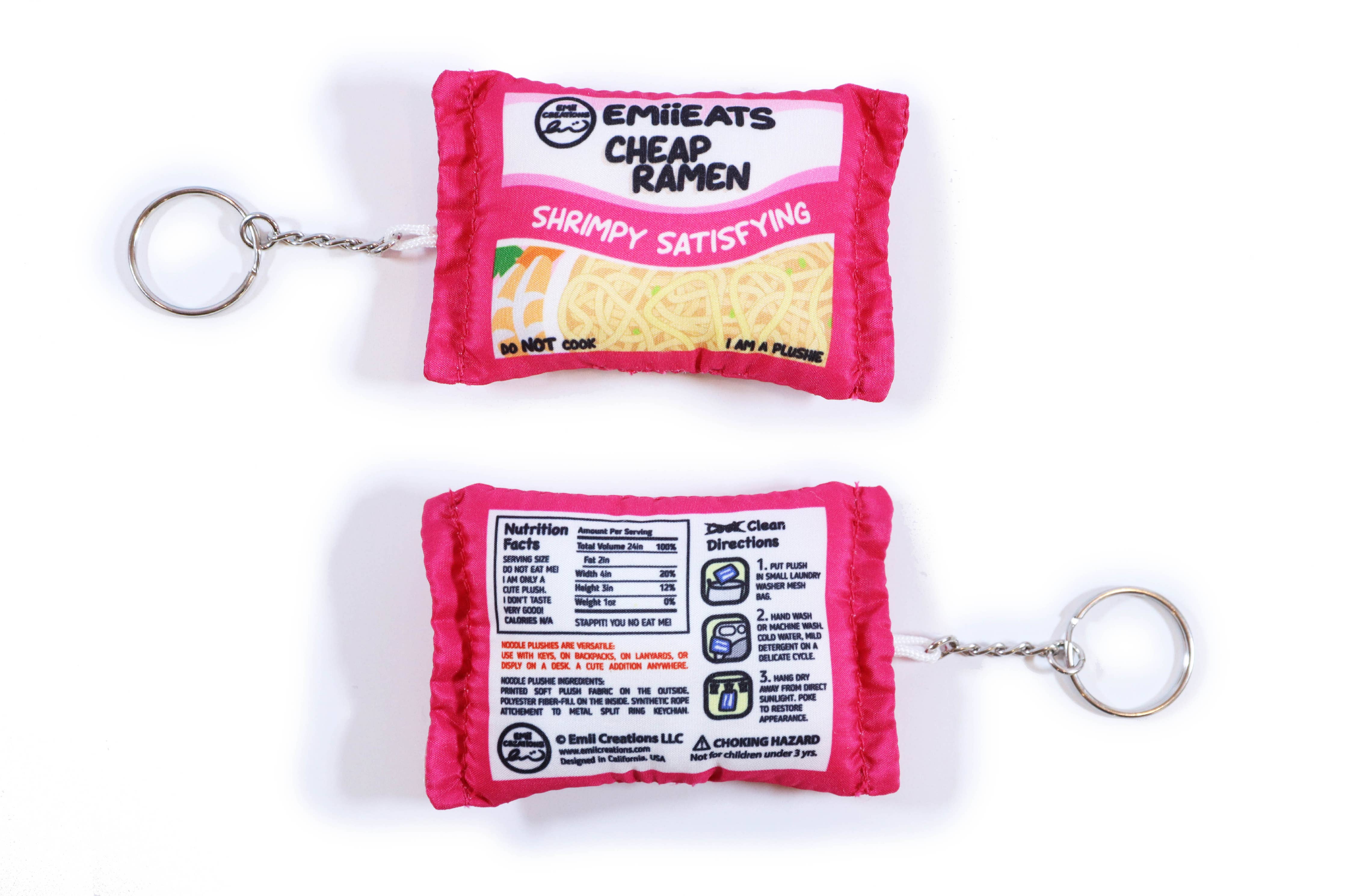 Tiny Instant Cheap Ramen Noodle Plush Keychain - Image 10