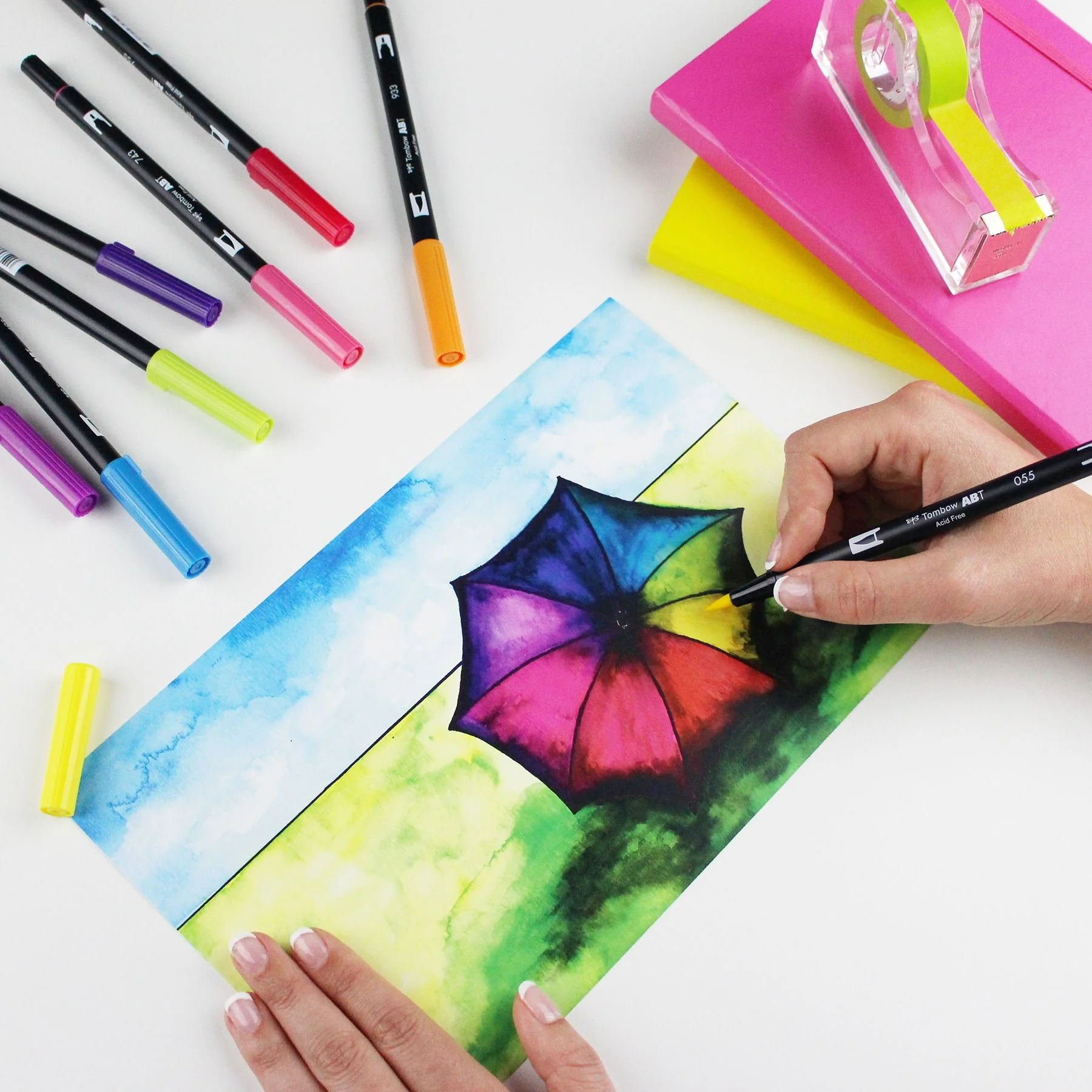 Tombow Dual Brush Marker - Bright Palette - Image 7