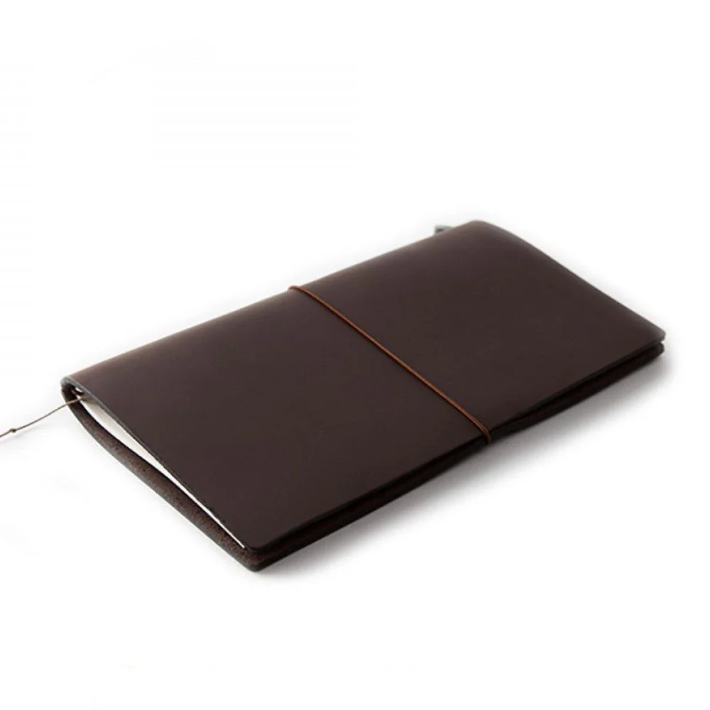 Traveler's Leather Notebook - Regular Size - Brown - Image 7