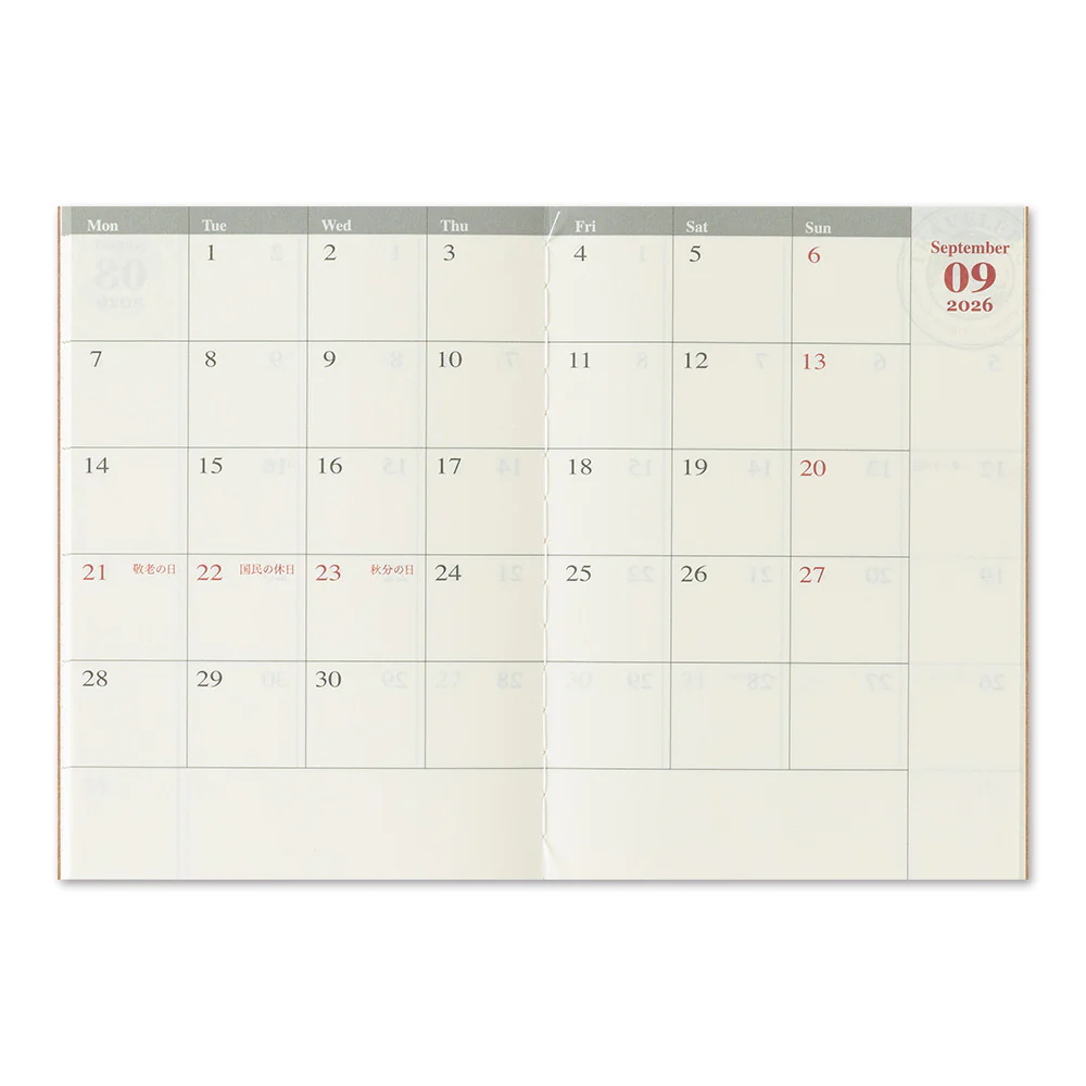Traveler's Monthly Diary - Passport Size - Image 5