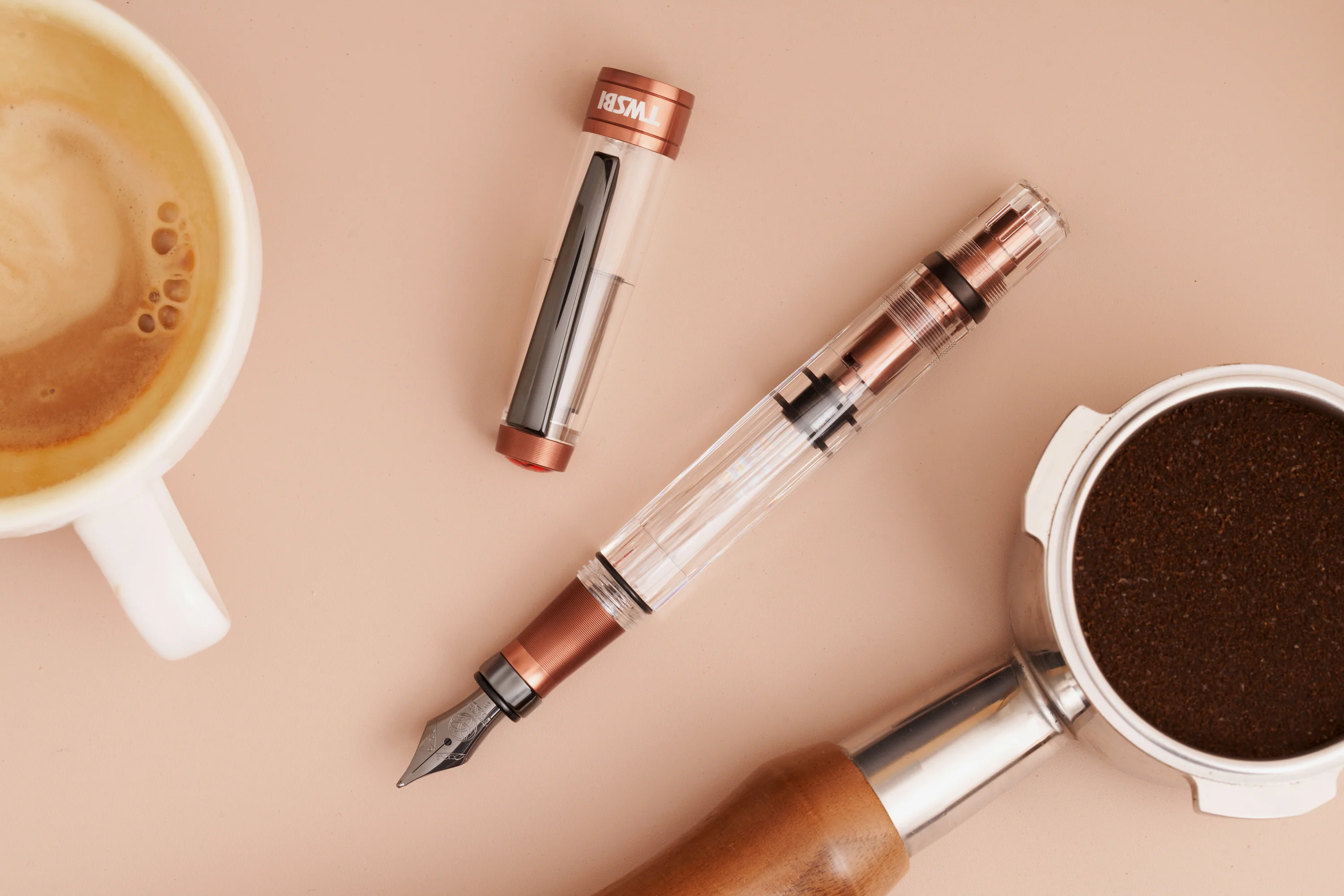 TWSBI Diamond 580ALR Fountain Pen - Affogato w/ Onyx - Image 6