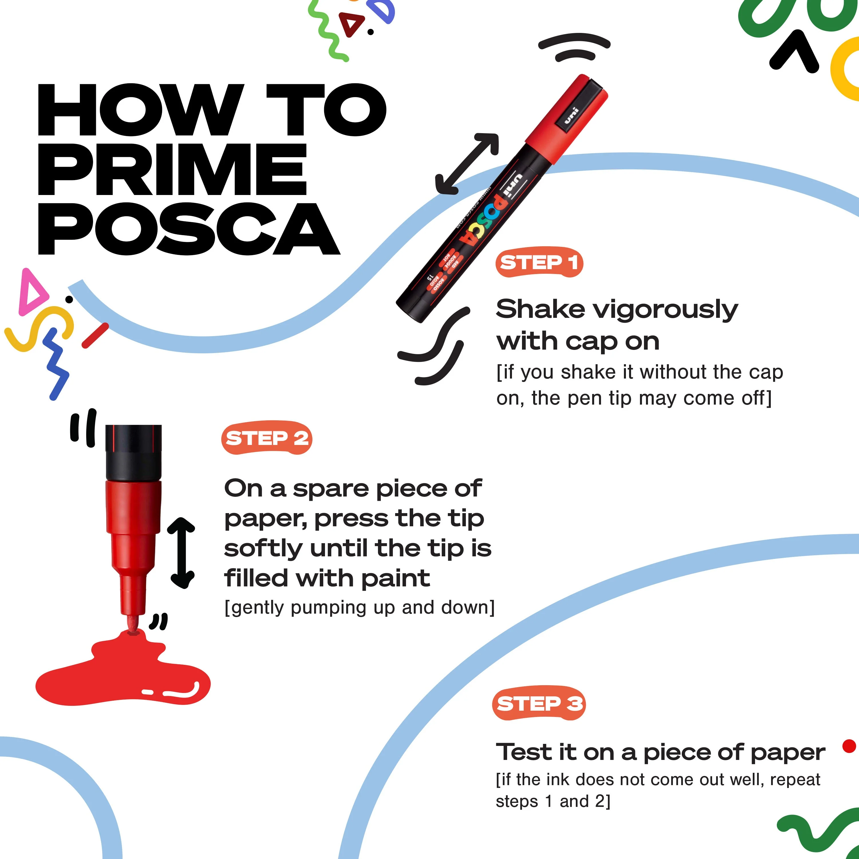 Uni POSCA PC-5M Water-Based Paint Markers - Earth Tones (8 Pack) - Image 4