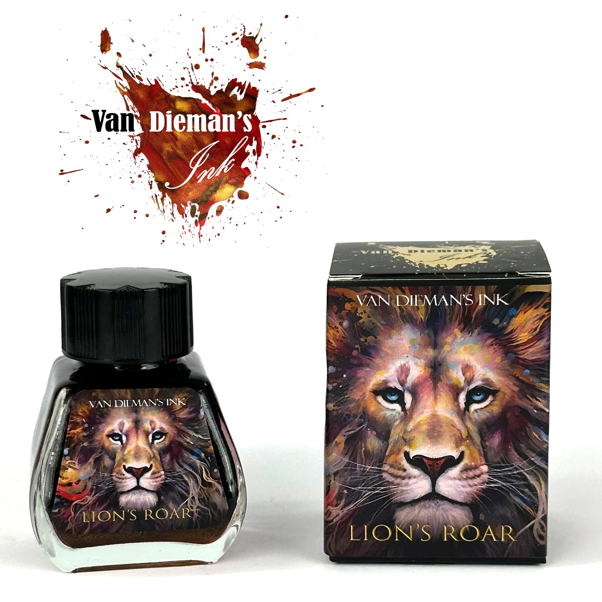 Van Dieman's Feline - Lion's Roar Shimmering 30ml Bottled Ink - Image 2