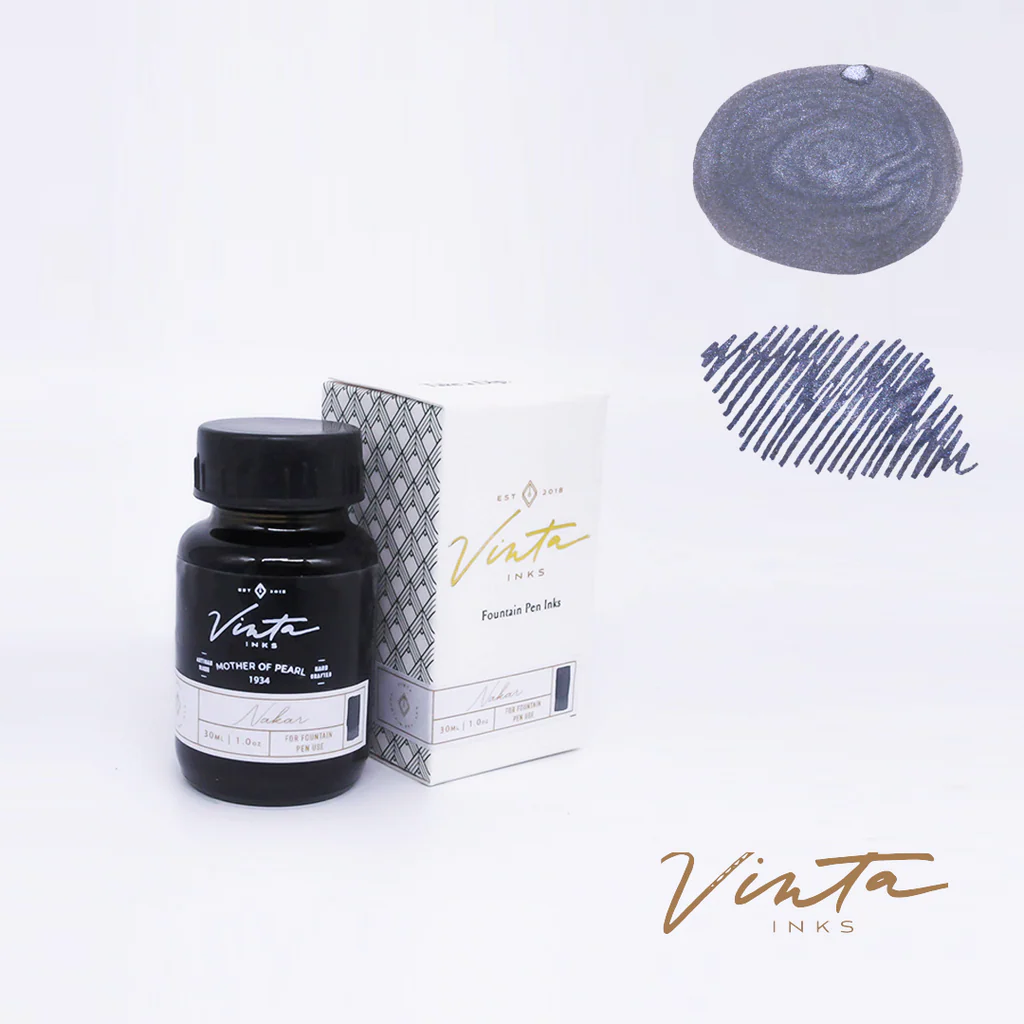 Vinta Mother of Pearl (Nakar 1934) (Shimmer) - 30ml Bottled Ink - Image 2