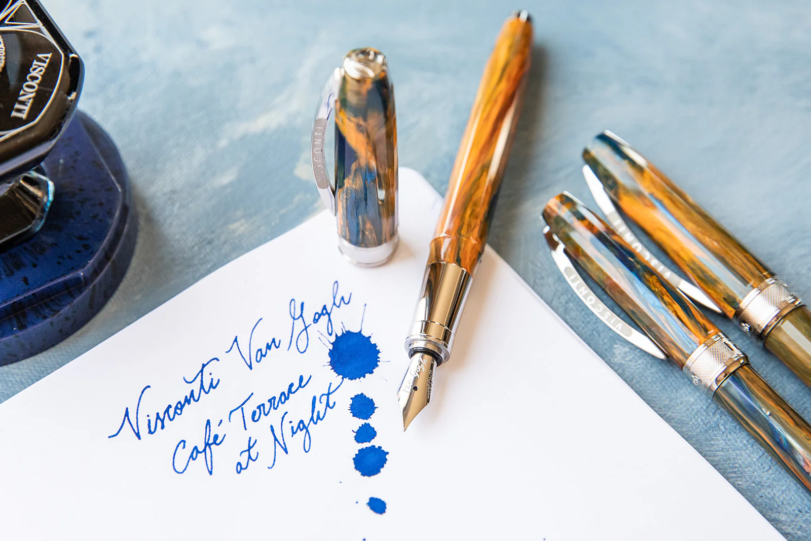 Visconti Van Gogh Fountain Pen - Cafe Terrace at Night - Image 6