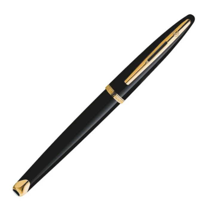 Waterman Carene Fountain Pen - Black Sea w/ Gold Trim - Image 4