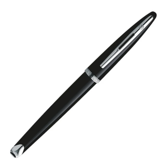 Waterman Carene Fountain Pen - Black Sea w/ Silver Trim - Image 4