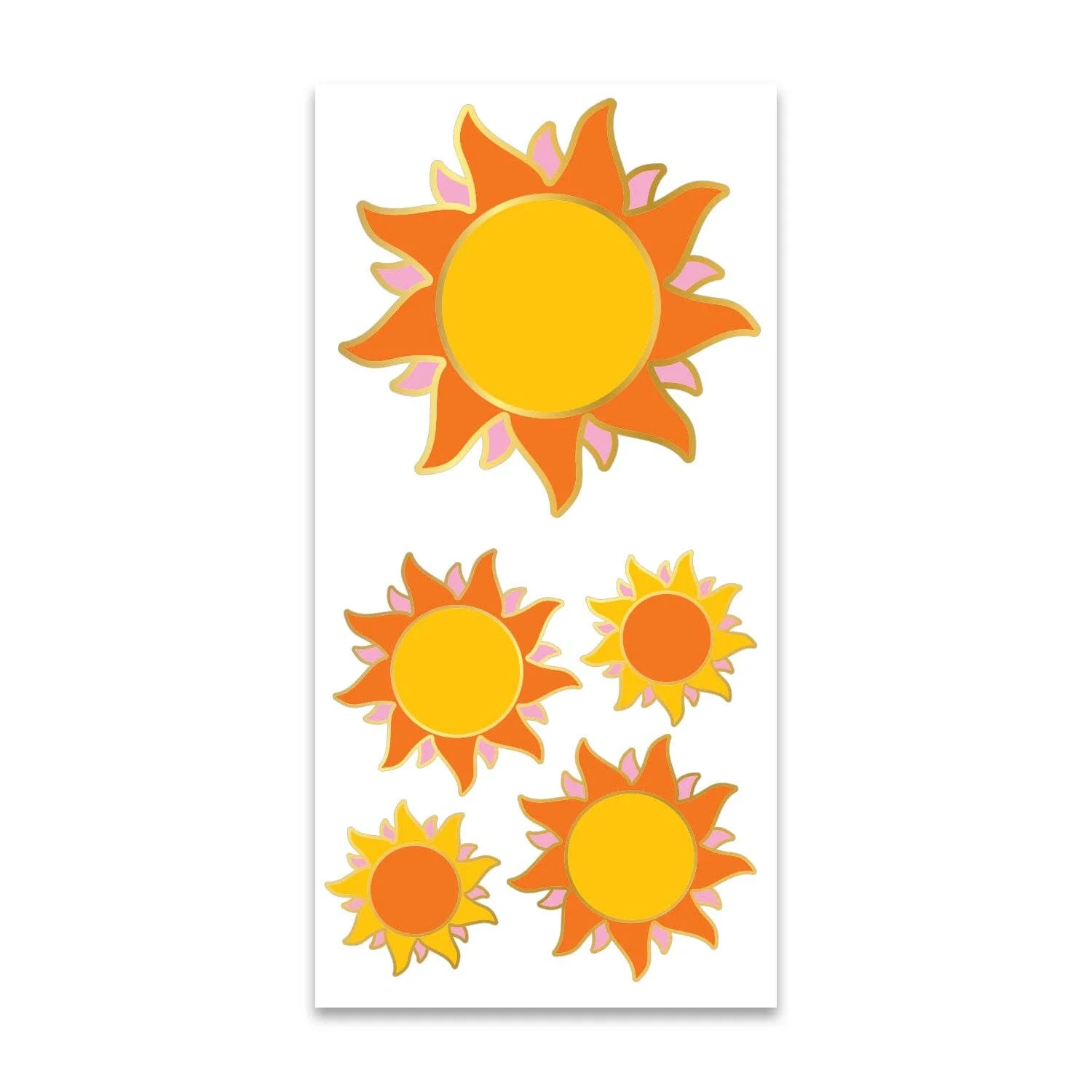 Pipsticks Flaming Sun Stickers On The Roll - Image 2