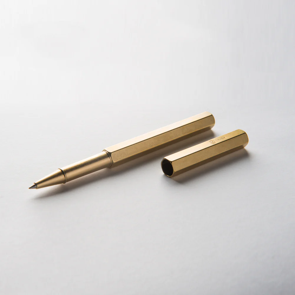 ystudio Classic Rollerball Pen - Brass - Image 6