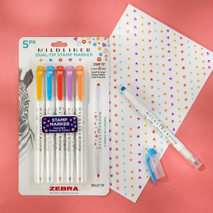 Zebra Mildliner Dual Tip Stamp Highlighter - Image 10